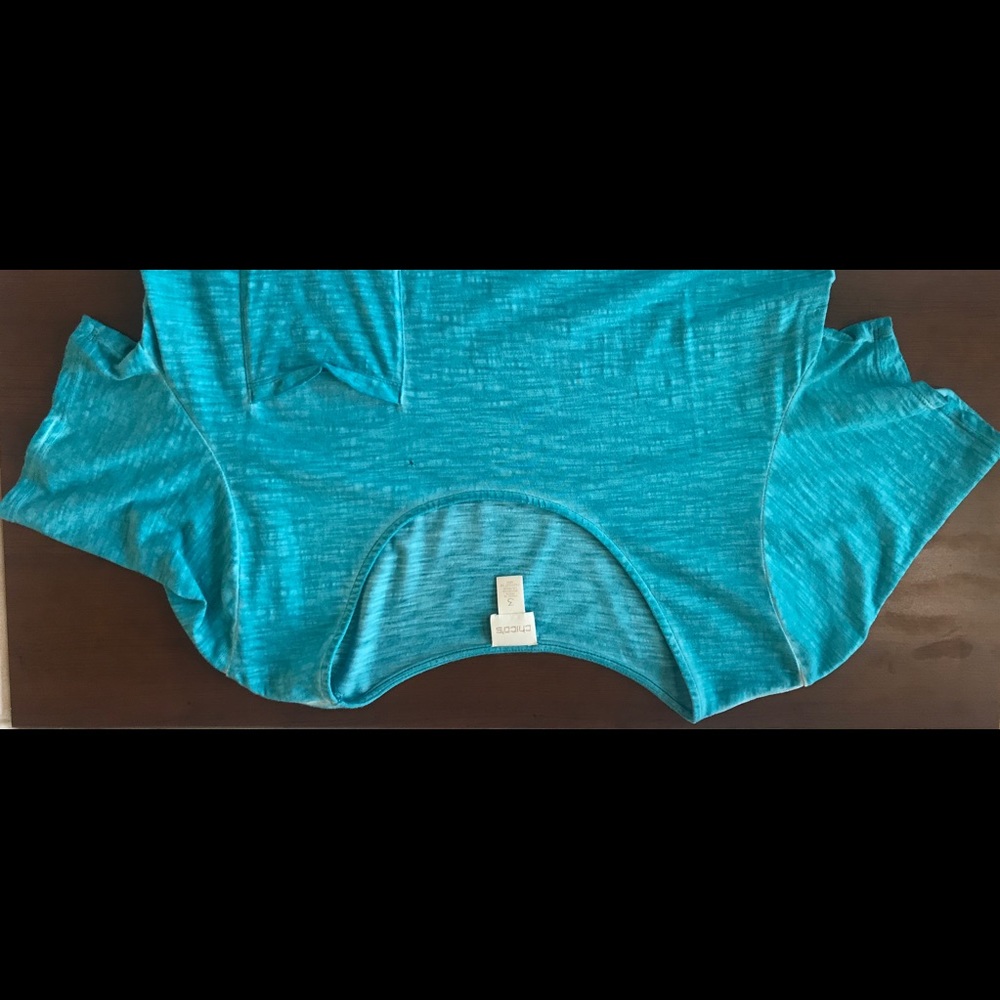 CHICOS Teal Dress with Pocket